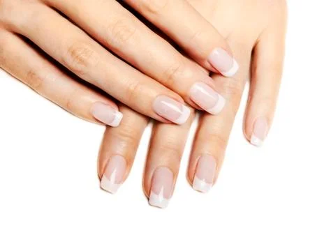 French Manicure Stock-Fotos