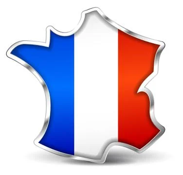 French map icon Stock Illustration
