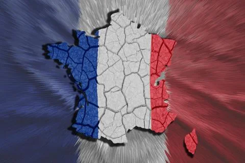 French map 스톡 일러스트