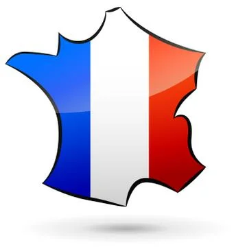 French map Stock Illustration