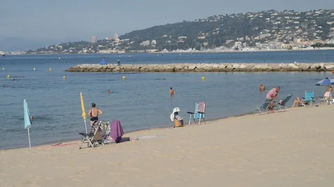 French Mediterranean Beach Stock Footage 91698351