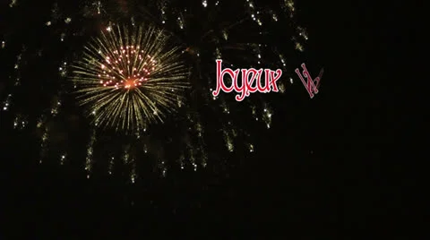 French Merry Christmas Stock Footage 24673961