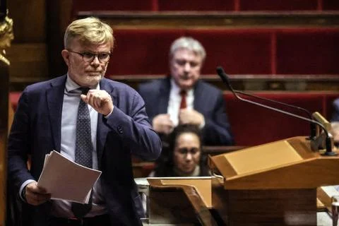 French National Assembly debates EU-Mercosur free trade agreement, Paris, France Foto stock