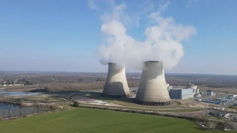 French nuclear power station Stock Footage 171596962
