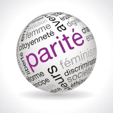French parity theme sphere Stock Illustration
