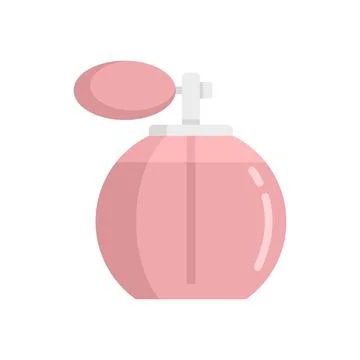 French perfume bottle icon flat isolated vector Stockillustratie