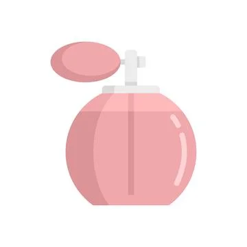 French perfume bottle icon flat isolated Stockillustratie
