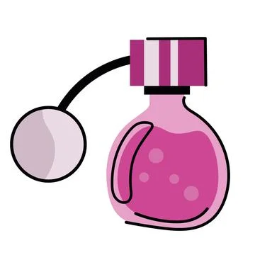 French perfume bottle Illustrazione stock
