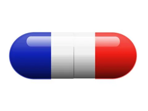 French Pill Illustrazione stock