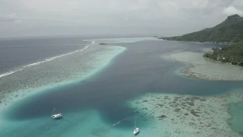 French Polynesia Ferry going to Moorea French Polynesia Stock Footage 168725802