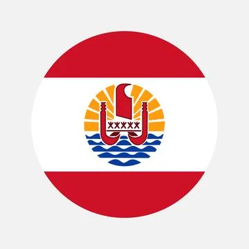 French Polynesia flag simple illustration for independence day or election Stock-Illustration