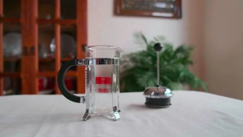 French Press and piston general view Stock Footage 169598583