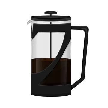 French press coffee maker Stock Illustration