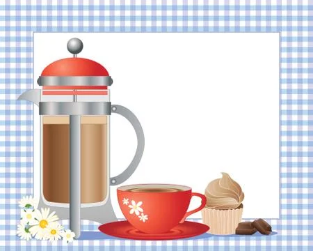 French press Stock Illustration