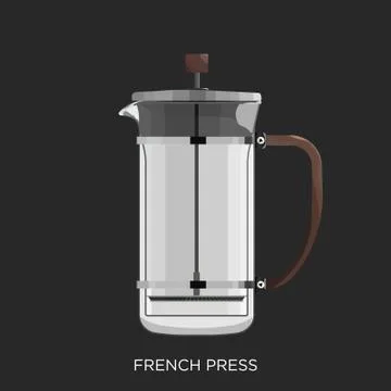 French Press Stock Illustration