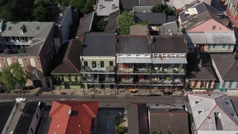French Quarter Aerial B-Roll Shot Video stock 321369849