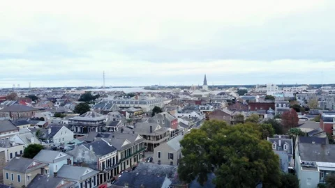 French Quarter drone Stock Footage 103547763
