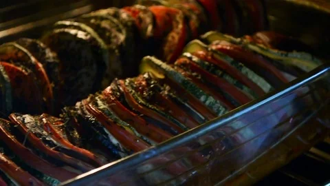 French ratatouille dish Stock Footage