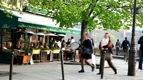 French restaurant Stock Footage 10880470
