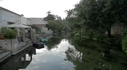 FRENCH RIVER IN COGNAC Video stock 56438550