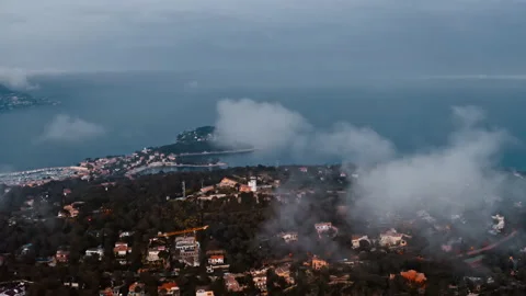 French Riviera coast of Nice Video stock 135454782