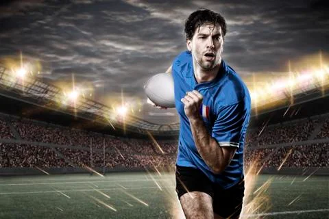 French rugby player Stock Photos