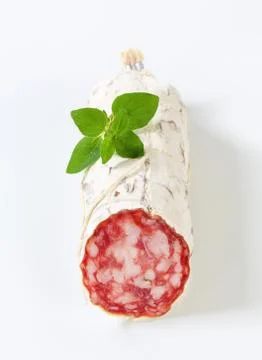 French Saucisson Sec - studio shot Stock Photos