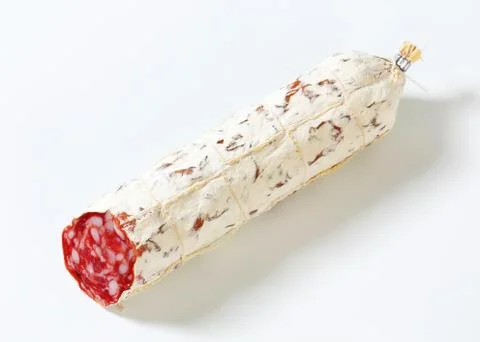 French Saucisson Sec - studio shot Stock Photos