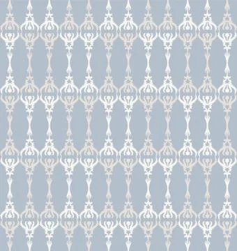 French shabby chic trellis vector stripe background. Ornate ornmental ironwork Stock Illustration