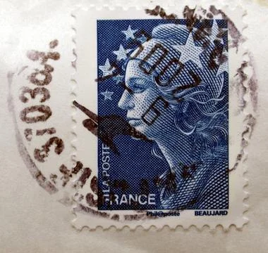 French stamp Stock Photos