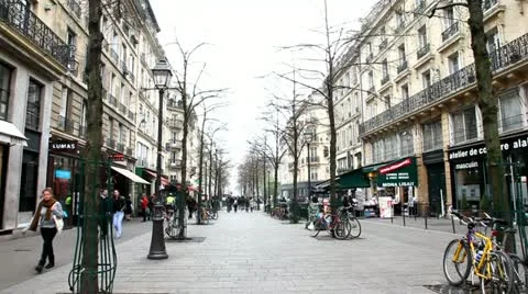 French street Stock Footage 10876312