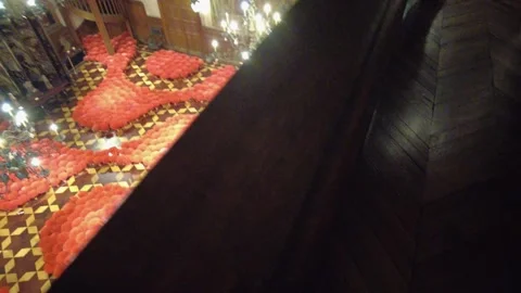 French style interiors of a museum of decorative arts. Main hall on a Stock Footage 245341304
