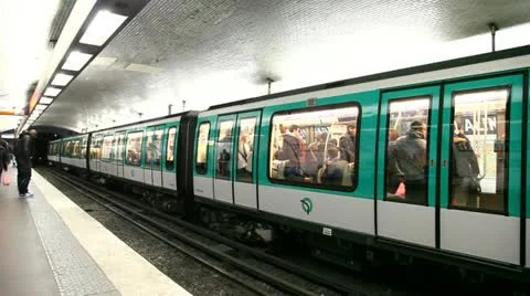 French subway Stock-Footage 10888750
