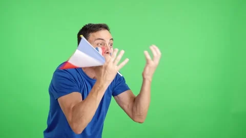 French supporter angry with the decision of the referee 動画素材 252485989
