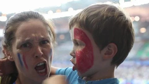 French supporters Stock Footage 83317275