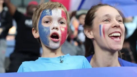 French supporters Stock Footage 83317671