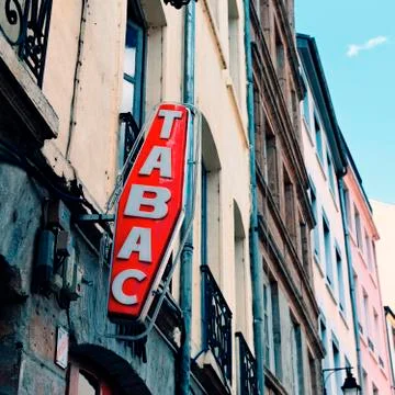 French tabac sign Stock Photos