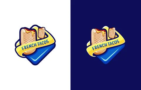 French tacos logo Stock Illustration