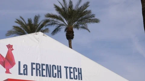 French Tech tent outdoor Stock Footage 101825714