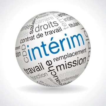 French temporary theme sphere Stock Illustration