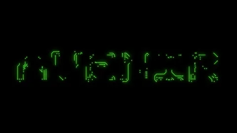 French text future in the form of printed circuit board tracks Stock Footage 103878875