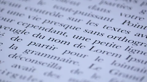 French Text Scrolling On A Pc Display Screen 04 Stock Footage 218397834