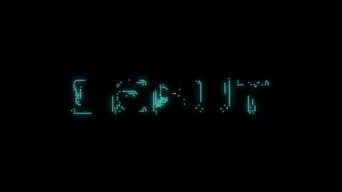 French text start in the form of printed circuit board tracks Stock Footage 104445468