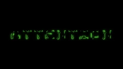 French text warning in the form of printed circuit board tracks Stock Footage 103947990