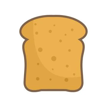 French toast icon flat isolated Illustrazione stock