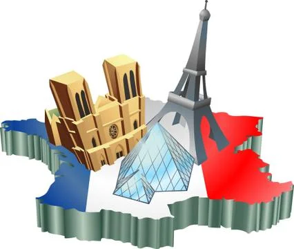 French tourism Stock Illustration