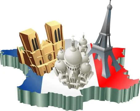 French tourism Stock Illustration