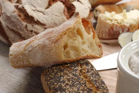 French traditional bread Stock Photos