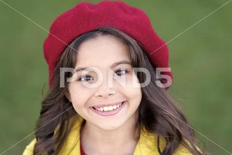 French trend fall season. Charming french style fashionable girl. Fall fashion Stock Photos