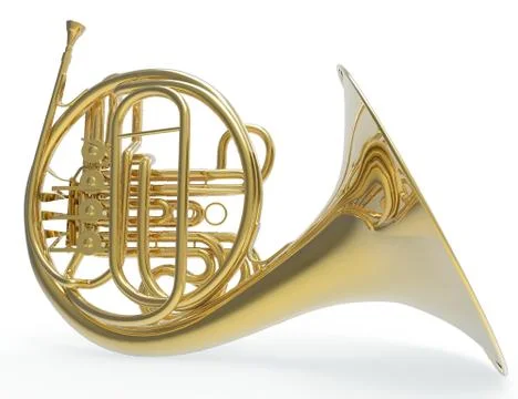 French Trombone Stock Illustration